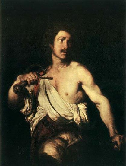 STROZZI, Bernardo David with the Head of Goliath oil painting image